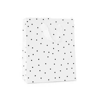 Sugar Paper Black Scatter Dot Gift Bag - Medium