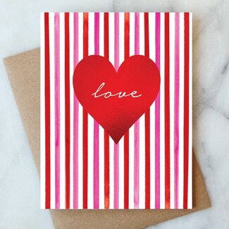 Abigail Jayne Design Red Heart Greeting Card
