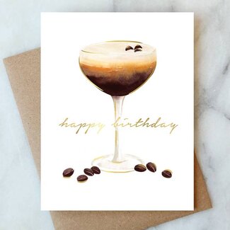 Abigail Jayne Design Espresso Martini Birthday Greeting Card