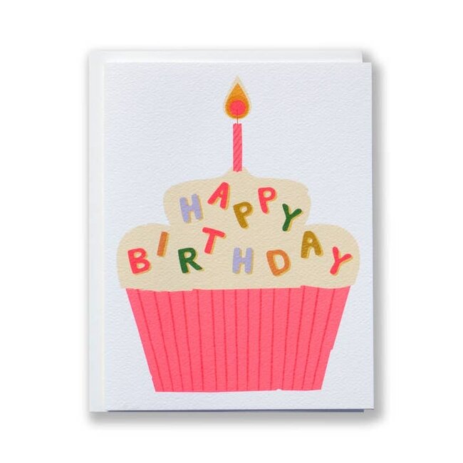 Happy Birthday Cupcake Sprinkles Note