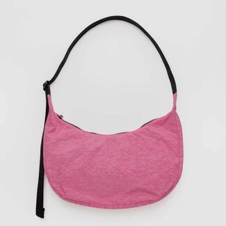Baggu Baggu Medium Nylon Crescent Bag Azalea Pink