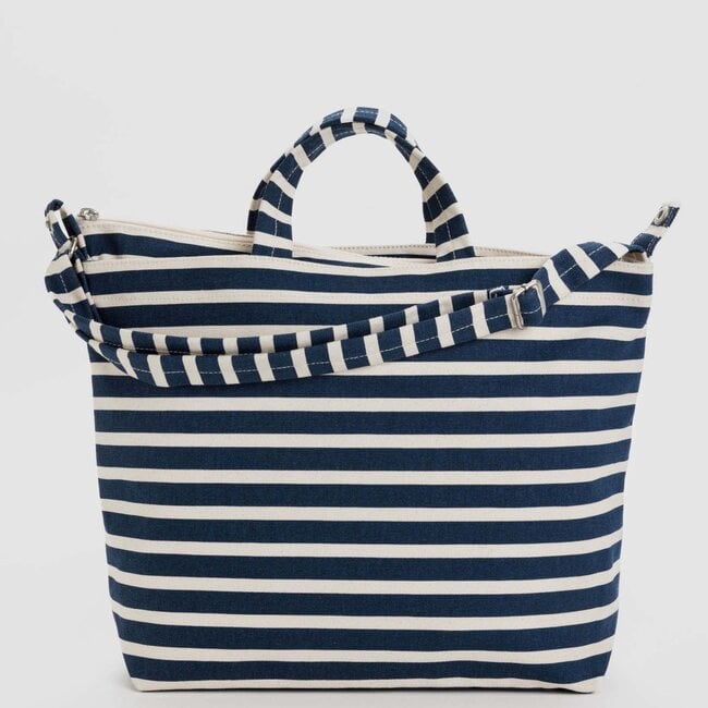 Baggu Horizontal Zip Duck Bag Navy Stripe