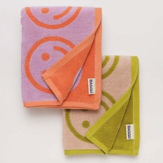 Baggu Baggu Hand Towel Set of 2 Happy Lilac Ochre