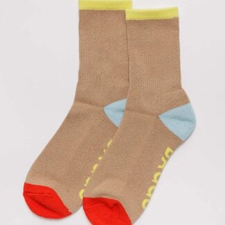 Baggu Baggu Ribbed Socks Beige Mix