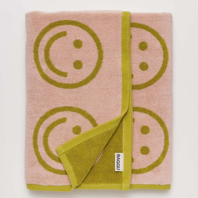 Baggu Bath Towel Happy Ochre