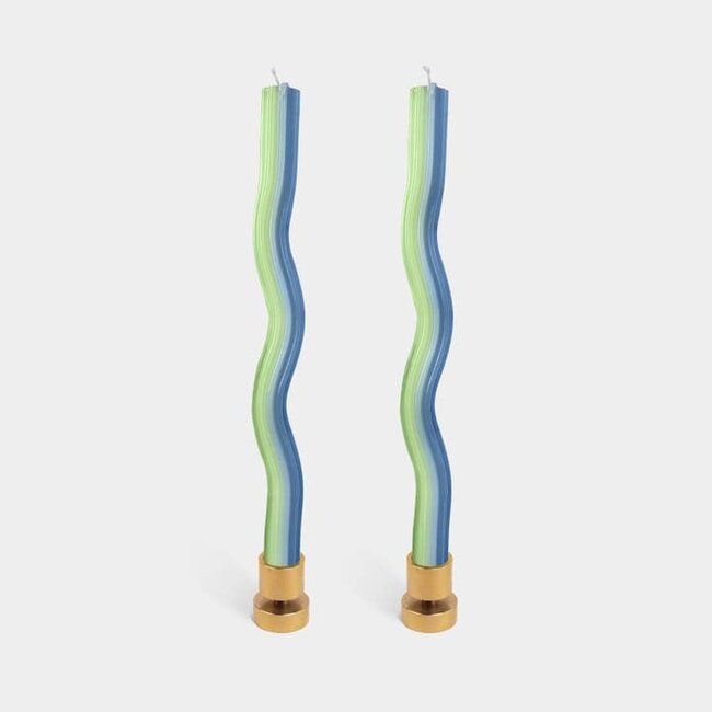Lex Pott Wiggle Candle Sticks Lavender & Green (2 pack)