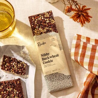 Raaka Raaka Chocolate Bar 72% Nibby Buckwheat Cookie - Limited Batch