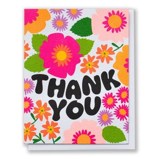 Banquet Workshop Groovy Floral Thank You Note Card