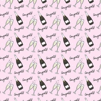 Brittany Paige Congrats Champagne Wrapping Paper