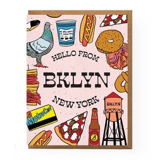 Boss Dotty Paper Co Hello from Brooklyn Greeting Card