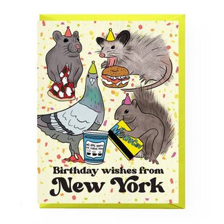 Boss Dotty Paper Co NYC Party Animal Birthday Card