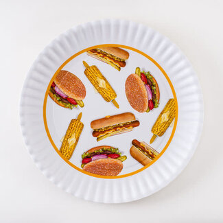 onehundred80degrees Melamine Picnic "Paper" Platter 16"