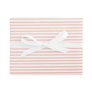 Sugar Paper Rose Painted Stripe, Wrapping Paper Roll