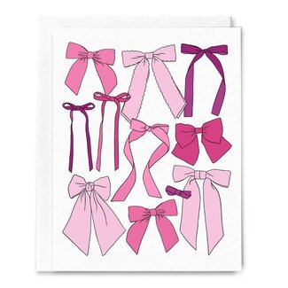 Sammy Gorin Pink Ribbon Bows Card