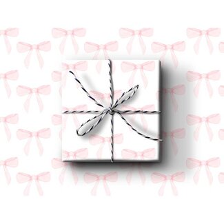 k.Patricia Designs Pink Bow Wrapping Paper