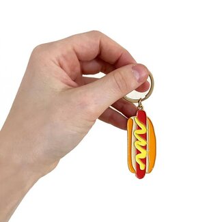 Drawn Goods New York Hot Dog Enamel Keychain