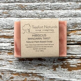 Treefort Naturals Hibiscus Mandarin Twist Soap *Limited