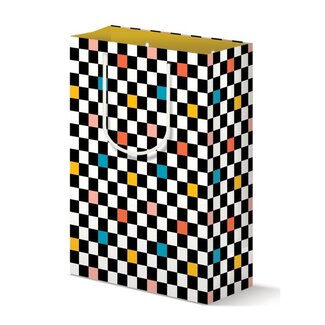 Mellowworks Color Pop Checkerboard Gift Bag - Large