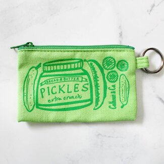 Calhoun & Co. Pickle Zipper Card Pouch with Keyring