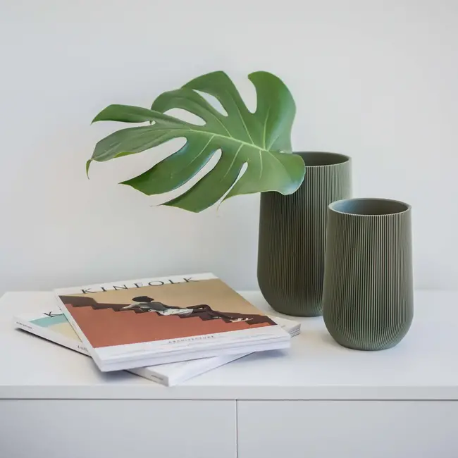 Conifer Sequoia Vase Olive Green