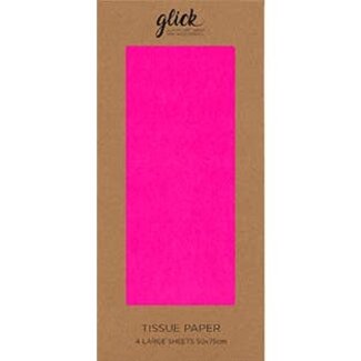 Glick Tissue Plain Neon Pink