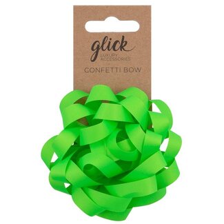 Glick Bow Confetti Neon Green