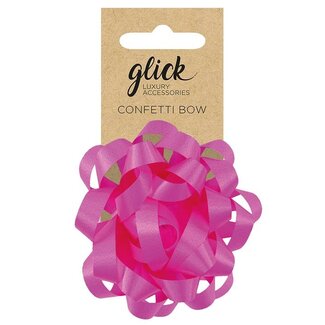 Glick Bow Confetti Hot Pink