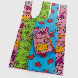 Baggu Baggu Reusable Bag Standard Baggu Set of 3 Keith Haring