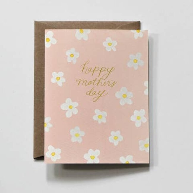 Daisies Pink Floral Minimalist Mother's Day