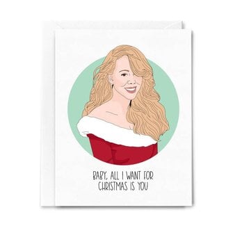 Sammy Gorin Mariah Carey All I Want for Christmas Greeting Card