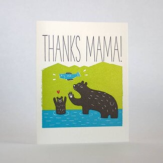 Fugu Fugu Press Thanks Mama Bear Card