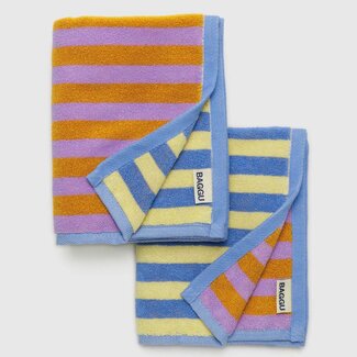 Baggu Baggu Hand Towel Set of 2 Hotel Stripe