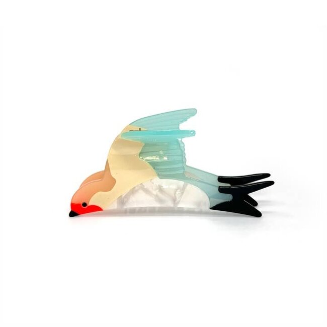 Rainbow Unicorn Swallow-Tailed Bird Hair Claw