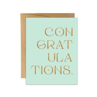 Blu Rose Design Congratulations Greeting Card