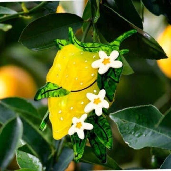 Jenny Lemons Lemon and Flowers Hair Claw