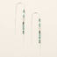 Miyuki Thread Earring Turquoise Multi Silver