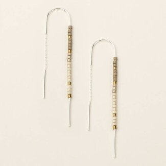 Scout Curated Wears Scout Curated Miyuki Thread Earring Pewter Multi/Silver
