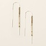 Scout Curated Miyuki Thread Earring Pewter Multi/Silver