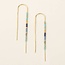 Miyuki Thread Earring Cobalt Multi Gold