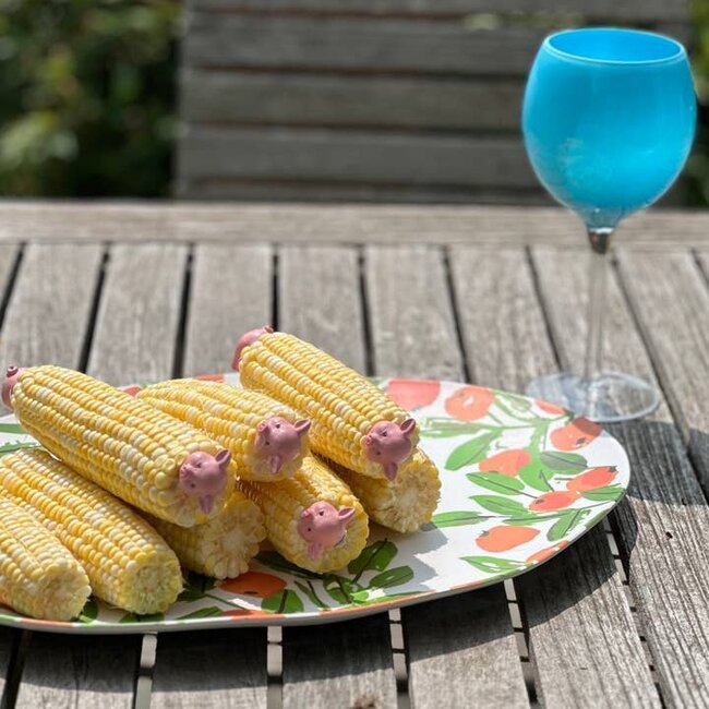 Outset Piggy Corn Holder Set of 4