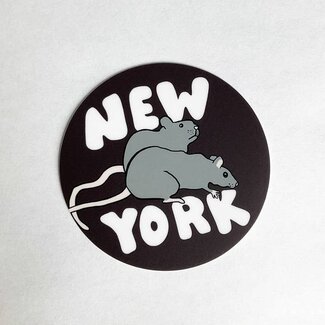 Made By Nilina New York City Rats Vinyl Sticker