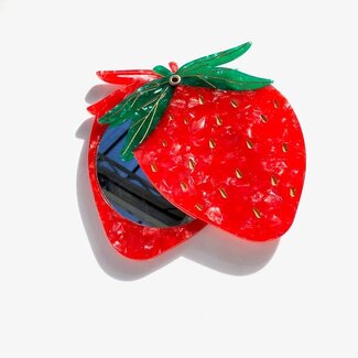 Solar Eclipse Solar Eclipse Strawberry Compact Mirror