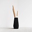 Minimum Design Wave Vase Black 15cm