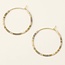 Miyuki Small Hoop Pewter Multi Gold