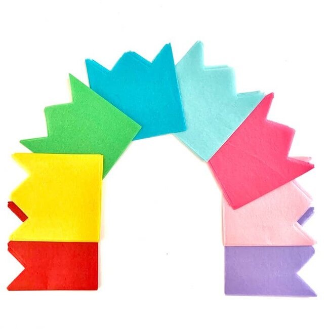 Tops Malibu Multi-Color Tissue Paper Crowns