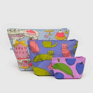 Baggu Baggu Go Pouch Set Still Life