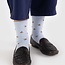 Baggu Crew Socks Blue Rosette