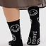 Baggu Crew Socks Black Happy