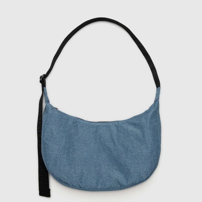 Baggu Medium 37.5" Nylon Crescent Bag Digital Denim