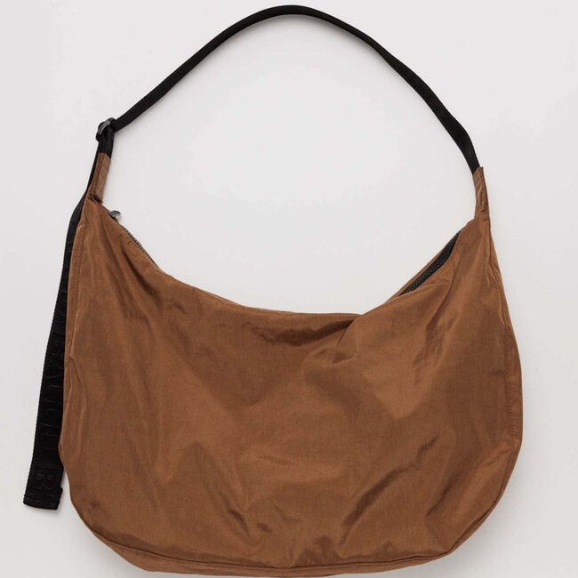 Baggu Large 37.5" Nylon Crescent Bag Brown